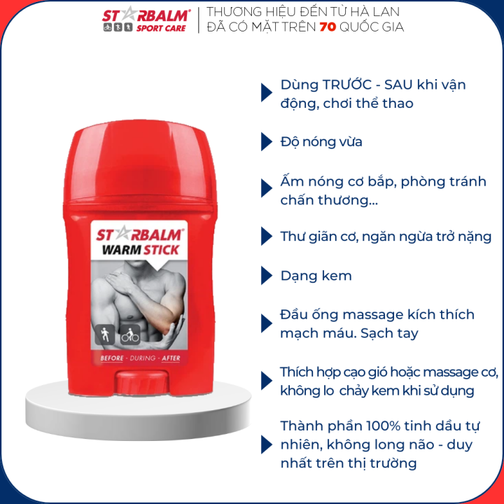 Ống làm nóng starbalm warm stick