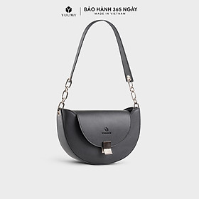 Túi Yuumy ( Thời trang nữ dáng bán nguyệt quai phối xích trẻ trung size 18 - Túi đeo vai da Seasand YN235 )