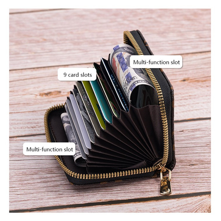 Ví da ngắn mini cầm tay nữ nhiều ngăn da PU cao cấp, chất da mềm mịn .dùng đựng thẻ , giấy tờ xe , đựng tiền nhỏ gọn và tiện lợi phong cách nữ tính, trẻ trung , hiện đại