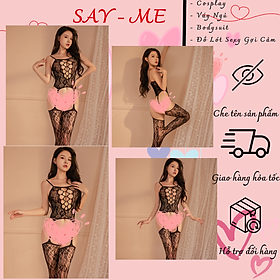 Bộ Bodysuit Lưới Toàn Thân Xẻ Đáy Táo Bạo, Tôn Dáng Tối Đa Và Khơi Gợi Sự Quyến Rũ Tự Nhiên C035