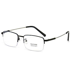 Kính đọc sách gọng dẻo titan phong cách nửa viền cước phom nhỏ A17