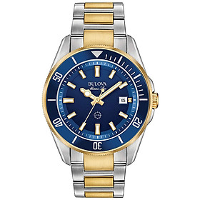Đồng Hồ Nam Bulova Dây Thép Không Gỉ 98B334 - Mặt Xanh