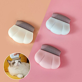 Lược Chải Lông Massage Gỡ Rối Cho Mèo Hình Con Sò