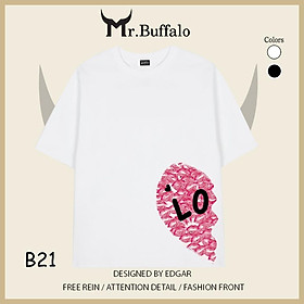 Áo Thun Đôi, Cặp Mr.Buffalo "Love" Tshirt Cotton 100% có bigsize Unisex Local Brand B21B22