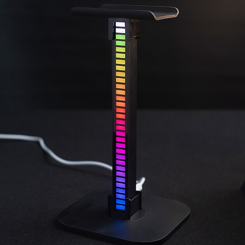 Giá treo tai nghe T12 Led RGB cảm biến âm thanh nháy theo nhạc hàng nhập khẩu