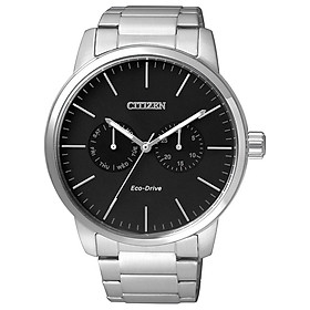 Đồng Hồ Nam Citizen Dây Thép Không Gỉ AO9040-52E - Mặt Đen