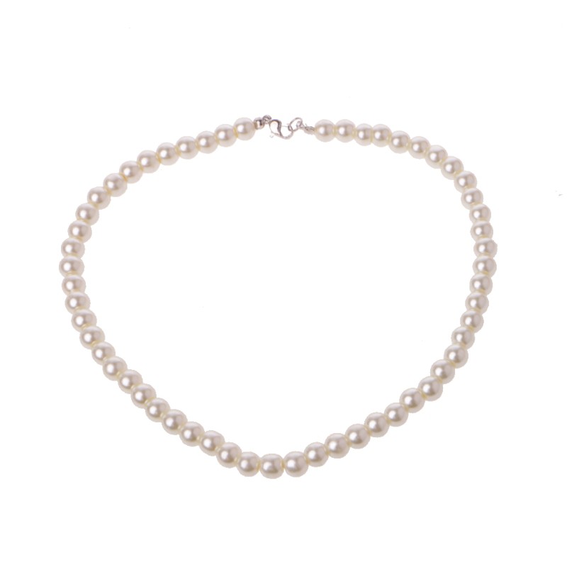 Dây chuyền vòng cổ ngọc trai nhân tạo đơn giản nam nữ unisex phong cách