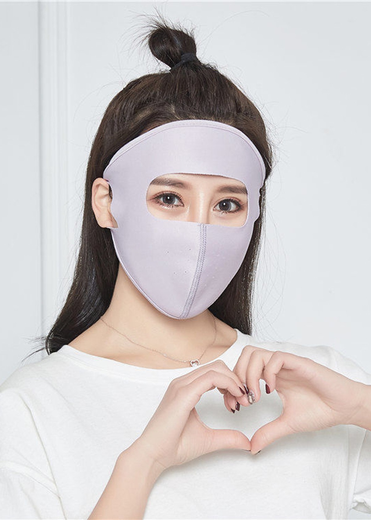 (Combo 5 chiếc) Khẩu trang fullface kín mặt - khẩu trang che 3/4 mặt cho nữ