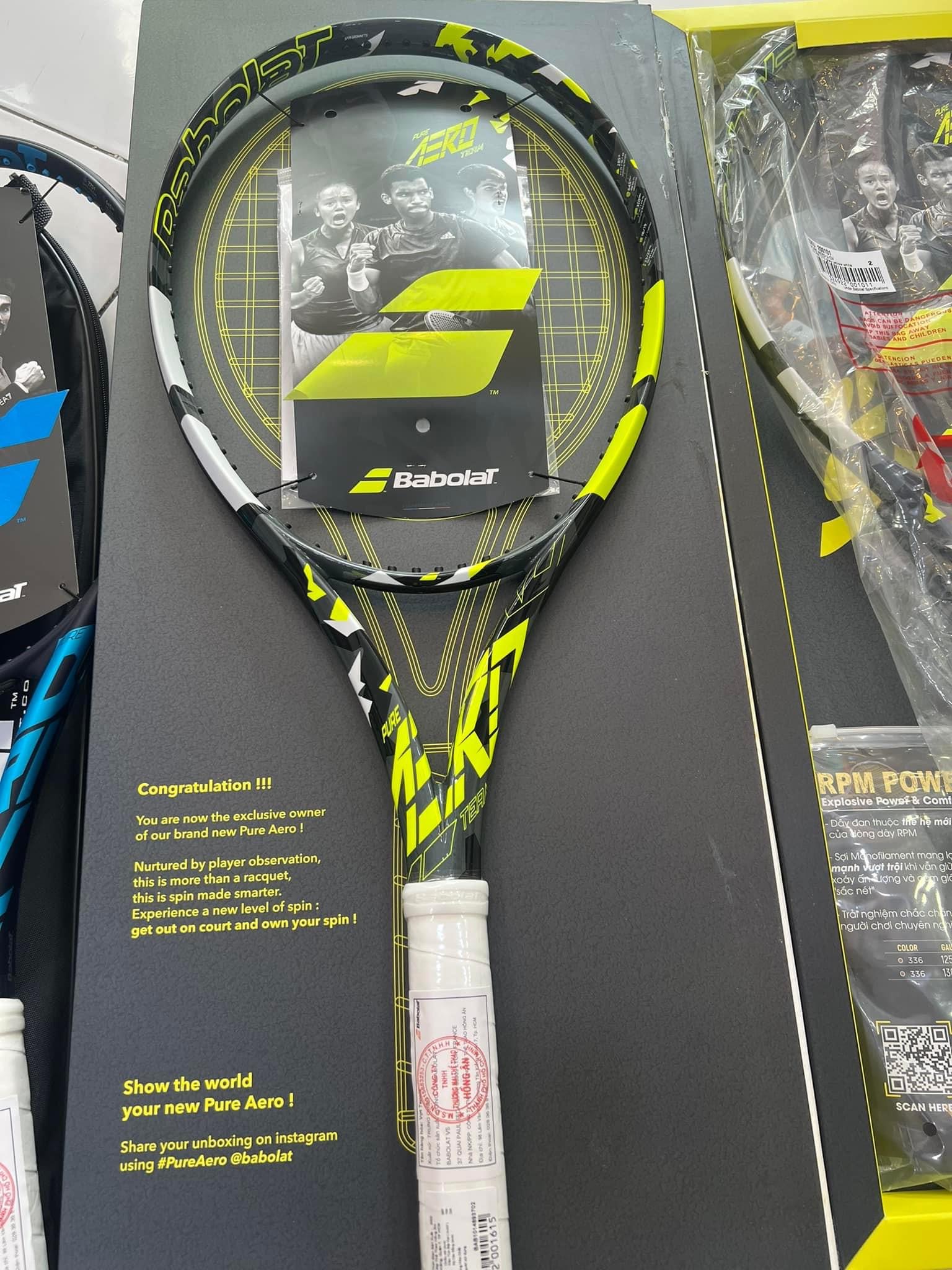 Vợt Tennis Babolat PURE AERO Team 285gram 2023(101488)