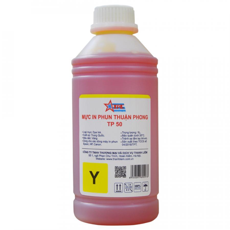 Bộ 4 Màu Mực in phun Thuận Phong TP50 (1L) dùng cho máy in phun Epson, HP, Canon - Hàng Chính Hãng