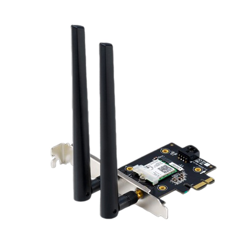 Card Mạng Không Dây Wifi Asus PCE-AX3000 (Tray Không Hộp) WiFi 6 (802.11ax) Băng Tần Kép Bluetooth 5.0 Bảo Mật Mạng WPA3 OFDMA MU-MIMO - Hàng Chính Hãng