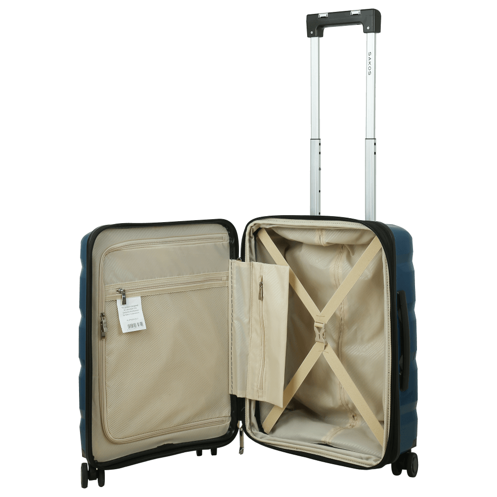 Vali Kéo Nhựa Du Lịch SAKOS CAPOLA - Size S (20inch)/ Xách Tay (Cabin) - Khóa TSA - Nhựa PP