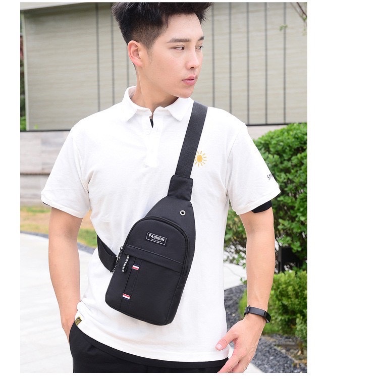 Túi xách đeo chéo cho cả nam và nữ , phong cách Hàn Quốc , vải dù chống bụi , chống thấm nước , thiết kế hiện đại trẻ trung