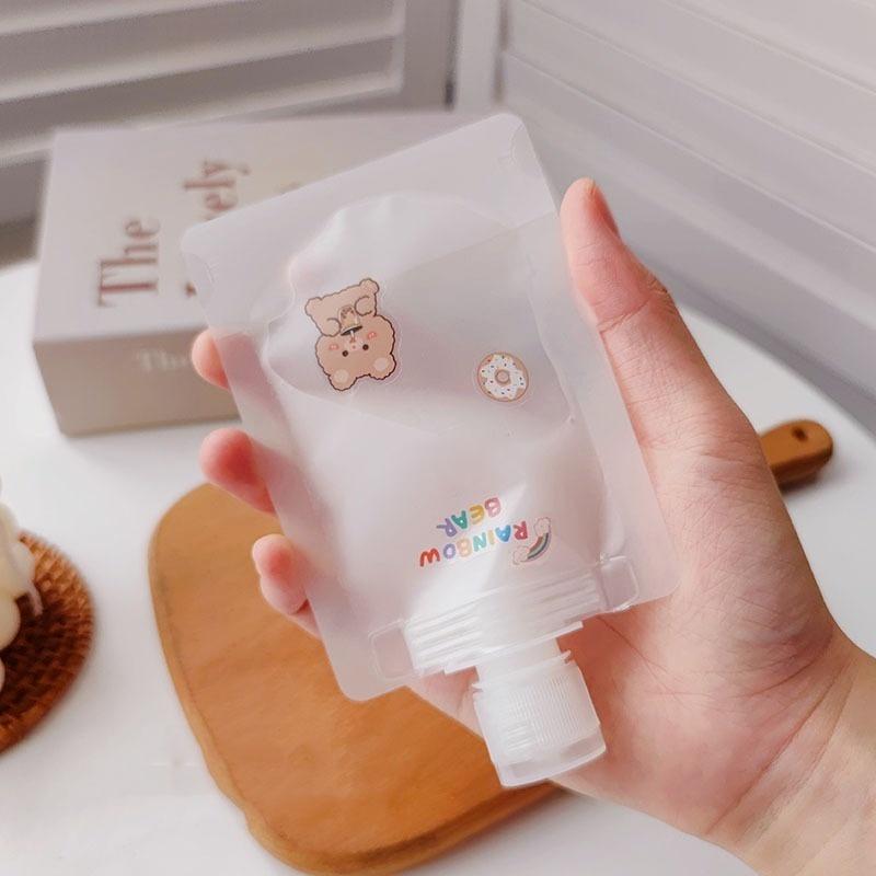 Set 3 tuýp chiết mỹ phẩm du lịch đựng dầu gội, sữa tắm, lotion, toner 60ML- Bộ chai lọ chiết mỹ phẩm tái sử dụng Phượt Dã Ngoại Đi Chơi Văn Phòng