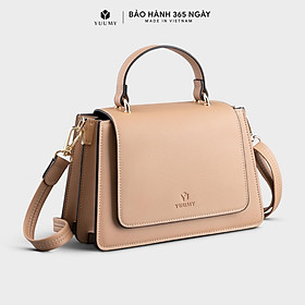 Túi Yuumy ( Thời trang nữ nắp gập phối quai xách size 20 - Túi đeo chéo da Seasand YN128 )