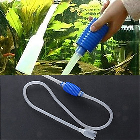 Bơm tay thay nước bể cá 2IN1: thay nước, bơm nước, hút cặn đáy vệ sinh hồ cá siêu sạch