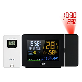 Đồng Hồ Báo Thức Điện Tử Màn Hình Led Nhiều Màu Dự Báo Thời Tiết / Nhiệt Độ / Độ Ẩm