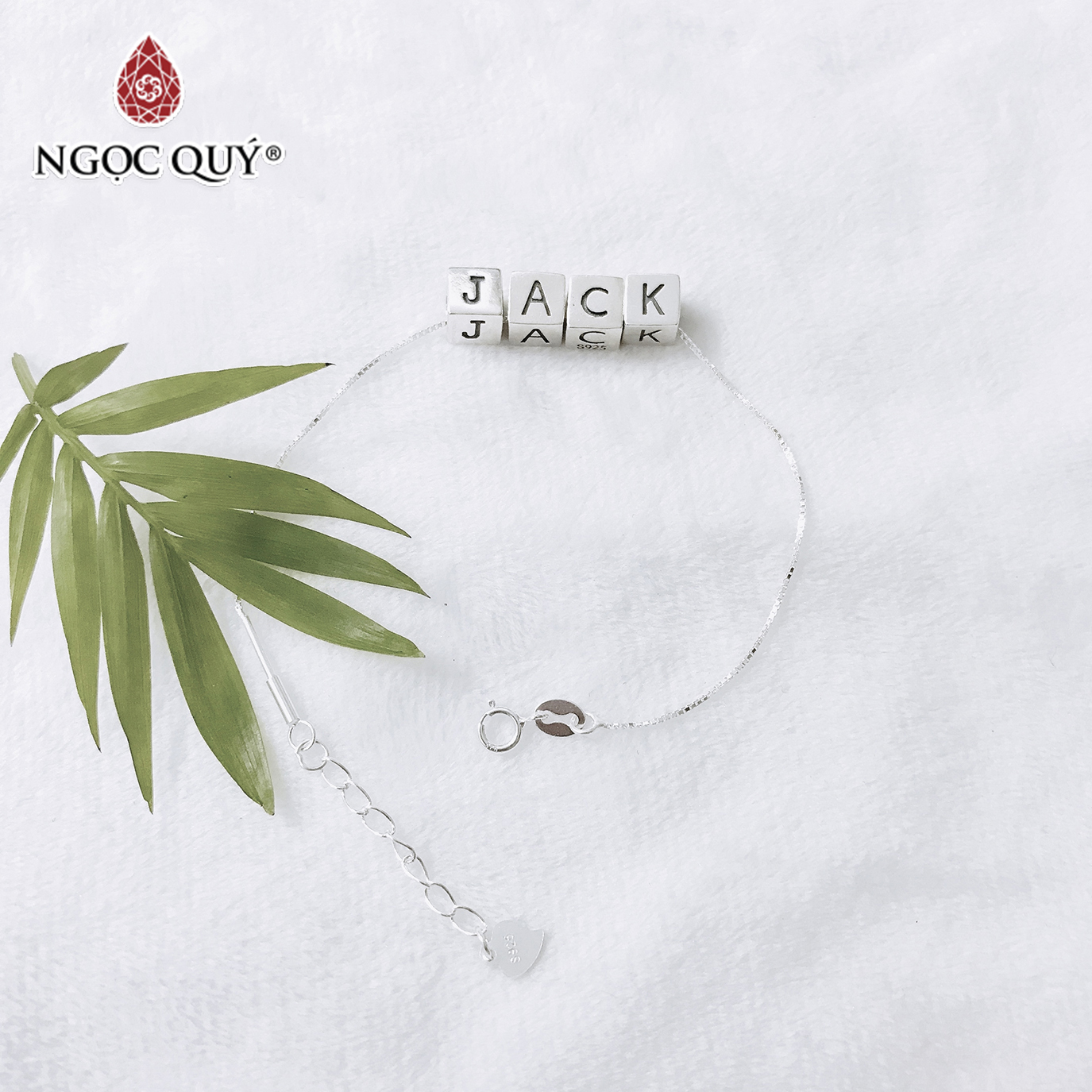 Lắc tay JACK bằng bạc - Ngọc Quý Gemstones