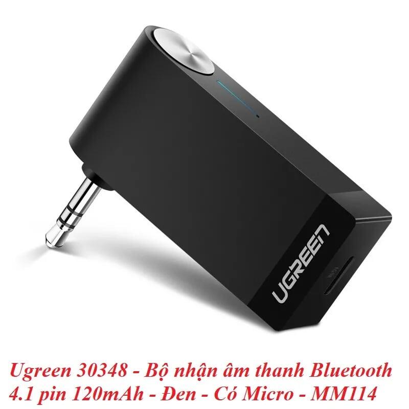 Ugreen UG30348MM114TK BT 4.1 màu Đen Thiết bị nhận âm thanh Bluetooth có Micro - HÀNG CHÍNH HÃNG