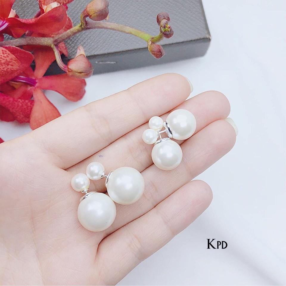Bông tai bạc nụ nơ chốt ren chất liệu bằng bạc s925 MS046
