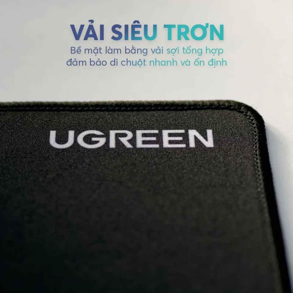 Ugreen UG27508CY016TK tấm lót chuột mouse pad màu đen - HÀNG CHÍNH HÃNG