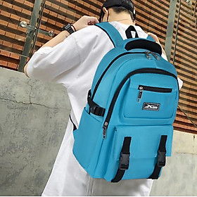 Balo cao cấp nhiều ngăn tiện lợi Xbags Sea ​​Blue Xb 3201
