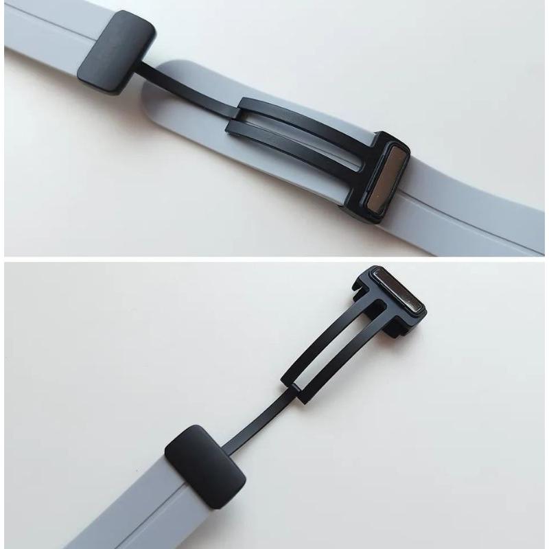 Dây silicon khoá nam châm màu đen dành cho đồng hồ Vivowatch 5