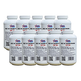 (Bộ 10 chai) Mực đổ Thuận Phong TP01 dùng cho máy in HP / Canon - Hàng Chính Hãng