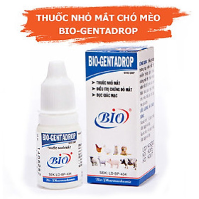 Dung Dịch Nước Nhỏ Mắt BIO GENTADROP Cho Chó Mèo Chai 10ml