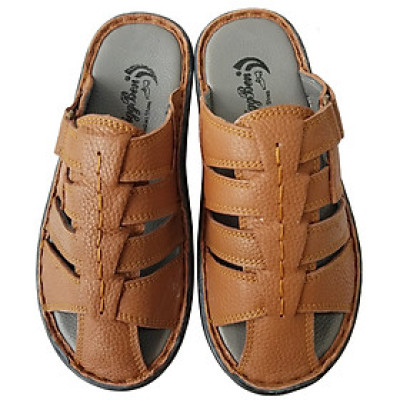 Dép Nam Bít Đầu BIGGBEN Da Bò Thật DN357