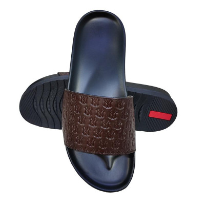 Dép Nam Quai Ngang Da Bò Thật TiTi ĐÔ Cao Cấp DNA2182d