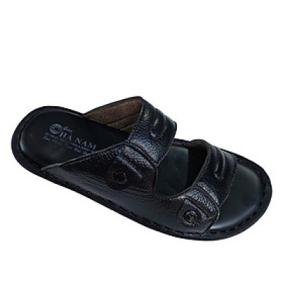 Dép Nam Quai Ngang HÀ NAM Da Bò Thật Cao Cấp DNA199