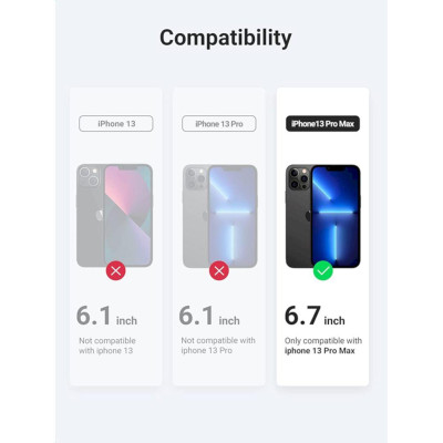 Ugreen UG80992SP207TK 1pcs 6.7inch Miếng dán cường lực dành cho iphone 13 Pro Max - 1 miếng - HÀNG CHÍNH HÃNG