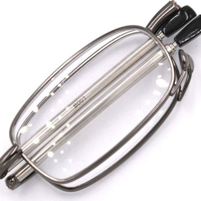 Kính lão gọng xếp 868 màu xám tròng lão từ 1 độ đến 4 độ