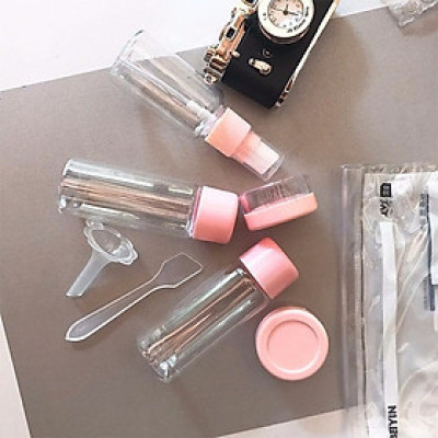 Bộ chiết mỹ phẩm 5 -7 món kèm túi zip tiện dụng nhỏ gọn dễ dàng mang theo 