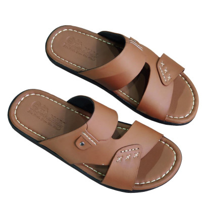 Dép Nam Quai Ngang HÀ NAM Da Bò Thật Cao Cấp DNA2217