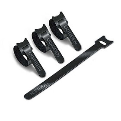 Ugreen UG88946LP401TK 20 sợi 18cm màu đen Dây dán Velcro tiện dụng chất liệu plastic 1 túi có 20 chiếc 20245P20 - HÀNG CHÍNH HÃNG