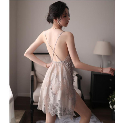 Đầm ngủ ren hoa trong suốt thiết kế quyến rũ