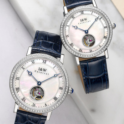 Đồng hồ nữ chính hãng IW CARNIVAL IW626G-2 Kính sapphire ,chống xước ,Chống nước 30m ,Bh 24 tháng,Máy cơ (Automatic),dây da cao cấp