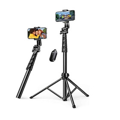 Ugreen UG15609LP680TK cao 50cm - 170cm 67inch có điều khiển Bluetooth Tripod 3 chân đế màu đen Gậy tự chụp ảnh kẹp điện thoại - HÀNG CHÍNH HÃNG