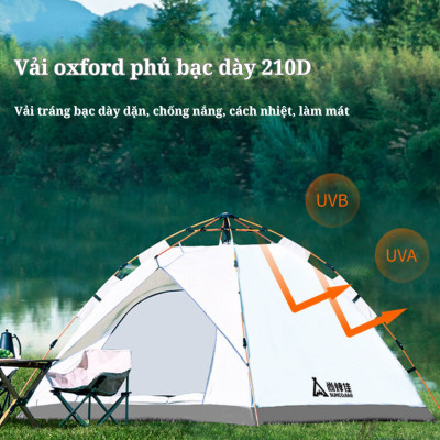 Lều tự động Suncojia, lều ngoài trời chống nắng, lều cắm trại dã ngoại, kích thước 2x2m