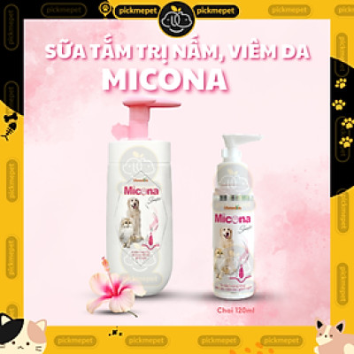 Sữa Tắm Micona Shampoo - Hỗ Trợ Vấn Đề Viêm Da, Nấm Da & Lông cho Chó Mèo