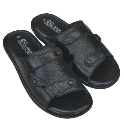 Dép Nam Quai Ngang HÀ NAM Da Bò Thật Cao Cấp DNA2125