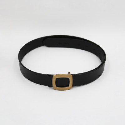 Thắt Lưng Nữ Da Thật Mặt Oval Aaa Jeans