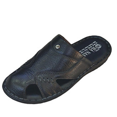 Dép Bít Mũi Nam Da Bò Thật TiTi ĐÔ Cao CấpGSB2085d