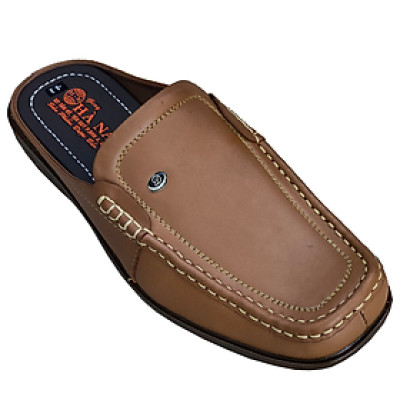 Dép bít mũi nam da bò thật HÀ NAM cao cấp GSB2058