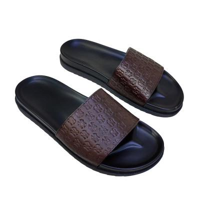 Dép Nam Quai Ngang Da Bò Thật TiTi ĐÔ Cao Cấp DNA2182d