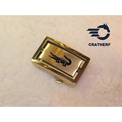 Mặt Khóa Thắt Lưng Cao Cấp - Đầu Khóa Dây Nịt CRATHERF CT002WB -Mặt Khóa Inox 316 Nguyên Khối