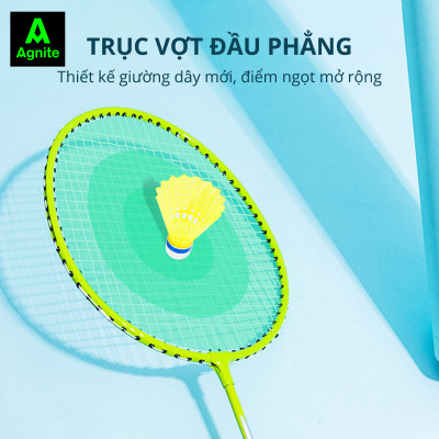 [RẺ NHẤT MALL] Bộ 2 vợt cầu lông giá rẻ chính hãng Agnite, bền, nhẹ, tặng kèm túi vợt và quả cầu lông - ER301/ER302