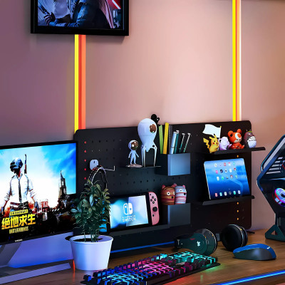 Bảng lỗ Pegboard decor gaming Dola Home để bàn phím, tay cầm chơi game, mô hình anime, setup bàn làm việc gọn gàng phong cách chất - Hàng Việt Nam chính hãng chất lượng cao
